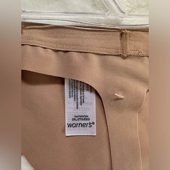 Warners Cloud 9 Collection Size 2XL Thong Moisture Wicking & Stay Put Comfort - Picture 4 of 5